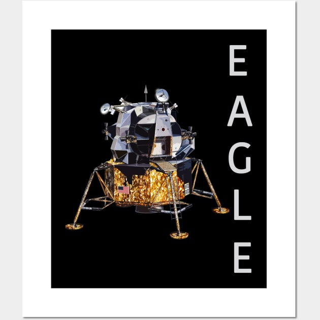 Nasa Apollo  Missions Eagle 1 Moon Landings Wall Art by Dirty Custard Designs 